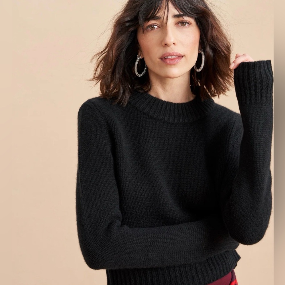 La Ligne Black Solid Mini Marin Sweater